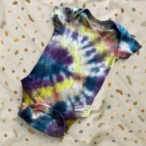 Gerber Multicolor Tie-Dye Baby Onesie
